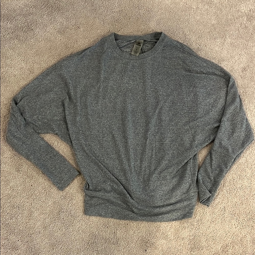 Blue Dolman Sleeve Top